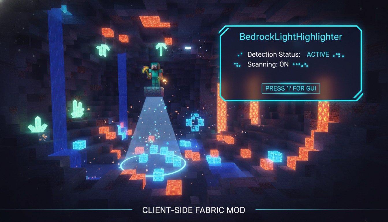 BedrockLightHighlighter