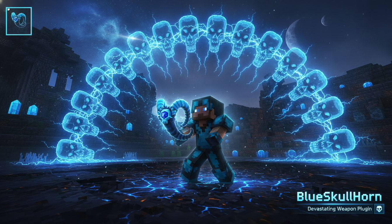 BlueSkullHorn
