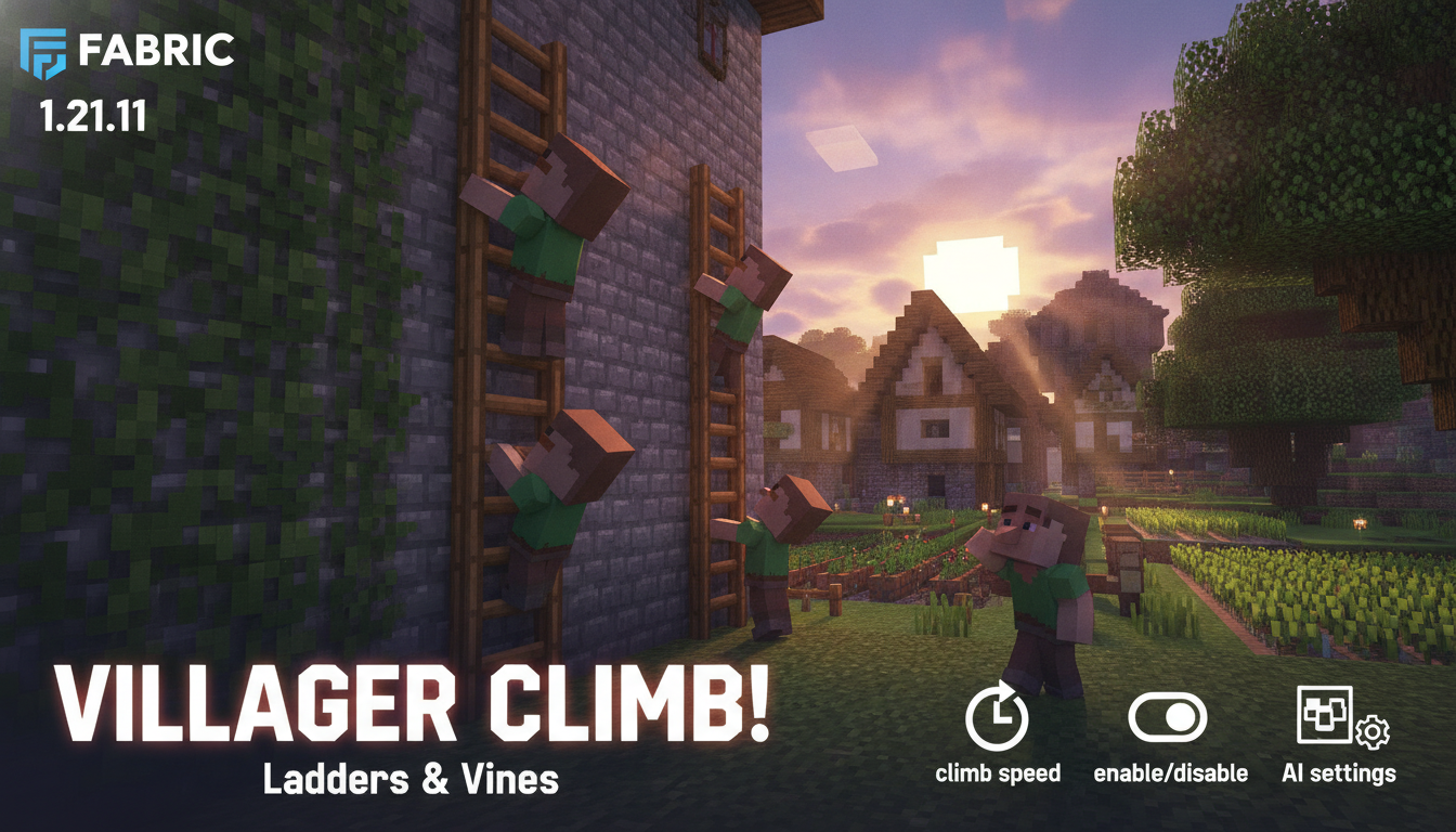 VillagerLadderClimb